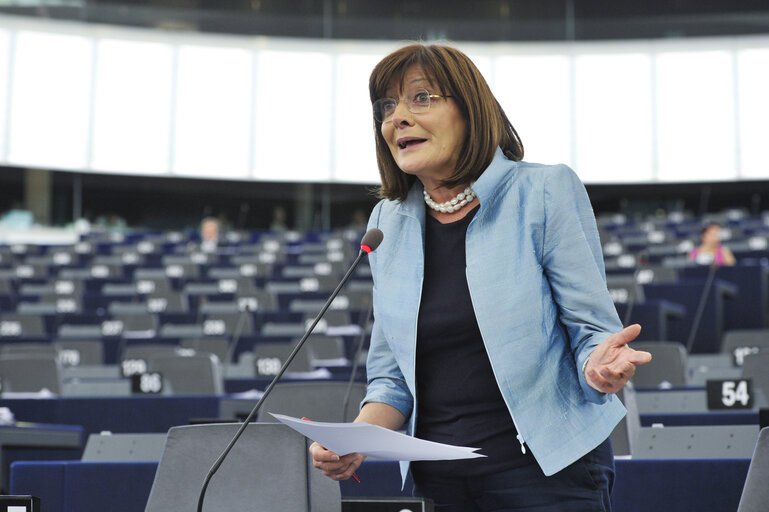 Fotó 19: Hemicycle during the Plenary Session in Strasbourg - Week 27 - Scheme for food distribution to the most deprived persons in the Union