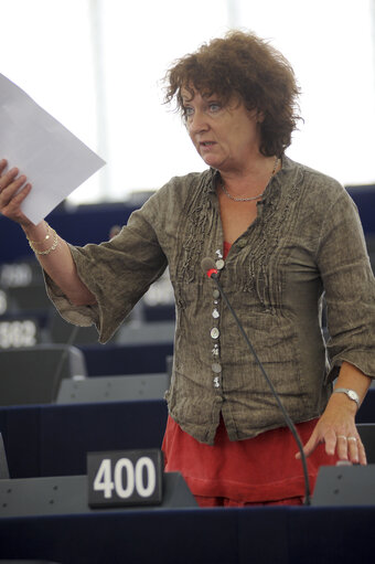 Fotografija 26: MEPs during Plenary Session in Strasbourg - Week 37