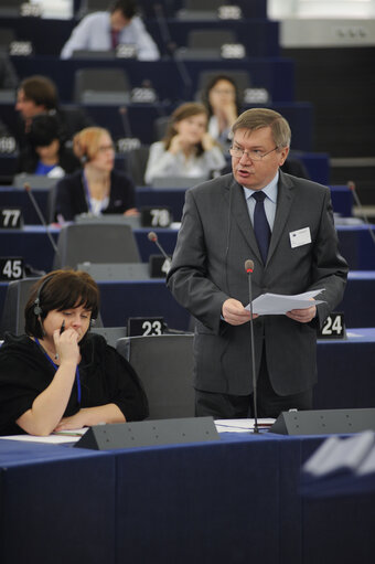 MEPs during Plenary Session in Strasbourg - Week 37