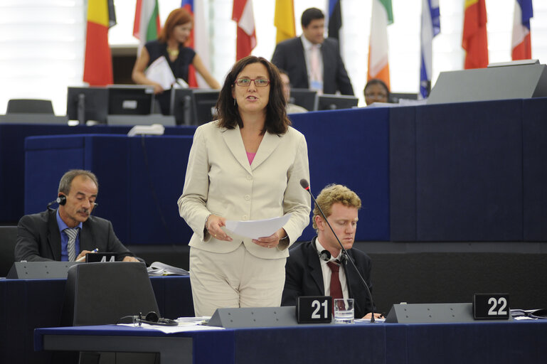 Fotografija 33: MEPs during Plenary Session in Strasbourg - Week 37