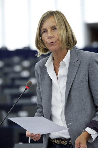 Fotó 43: Hemicycle during the Plenary Session in Strasbourg - Week 27 - Scheme for food distribution to the most deprived persons in the Union