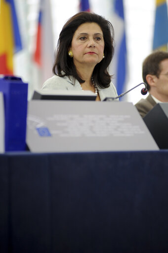 Fotografija 38: MEPs during Plenary Session in Strasbourg - Week 37