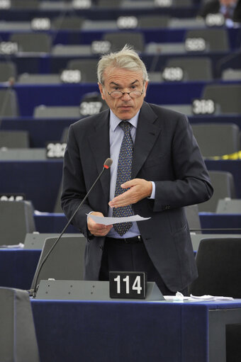 Foto 10: Mep at the Plenary Session in Strasbourg, week 37