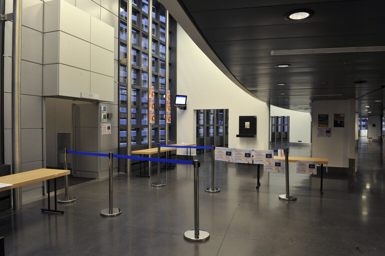 Illustration - Exhibition space at the EP in Strasbourg