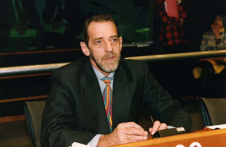 Fotagrafa 3: Ejner CHRISTIANSEN during a meeting at the European Parliament