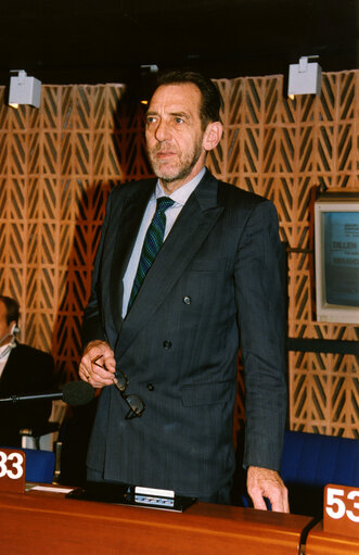 Fotagrafa 4: Ejner CHRISTIANSEN during a meeting at the European Parliament