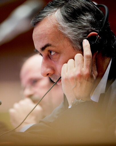 Fotografia 7: REGI Committee meeting with the Spanish Secretary of State for Finance, on the work programme of the Spanish Presidency of the Council.