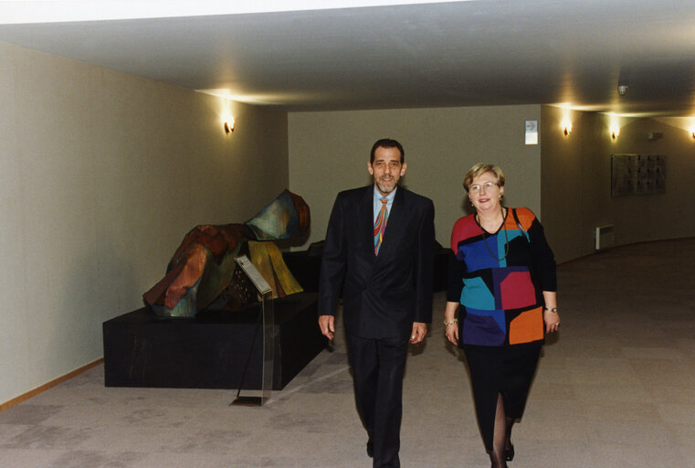 Ejner CHRISTIANSEN pictured at the European Parliament