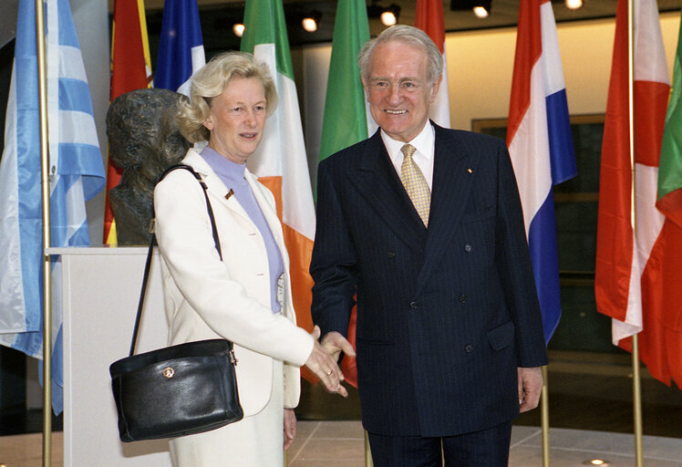 Foto 3: Visit of the President of Germany to the EP.