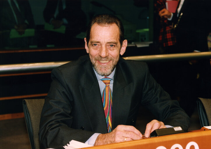 Fotagrafa 5: Ejner CHRISTIANSEN during a meeting at the European Parliament