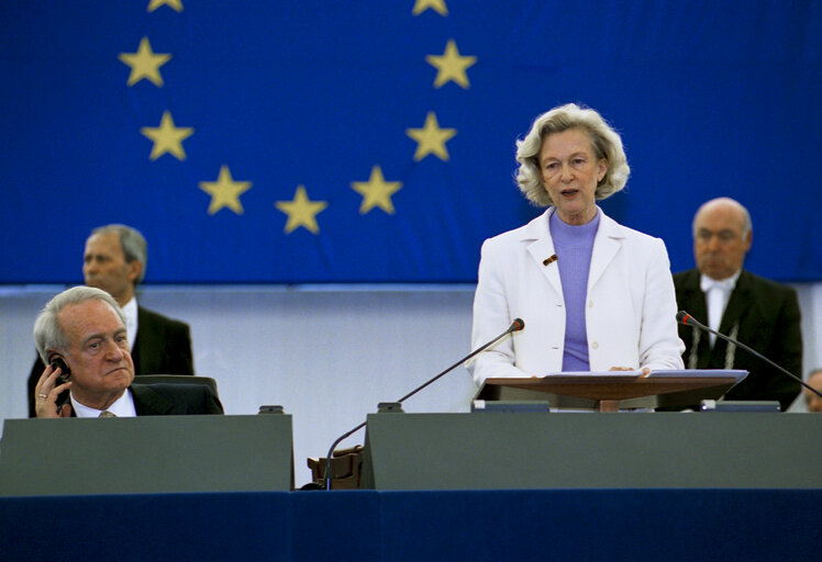 Foto 4: Visit of the President of Germany to the EP.