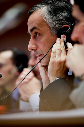 Fotografia 8: REGI Committee meeting with the Spanish Secretary of State for Finance, on the work programme of the Spanish Presidency of the Council.