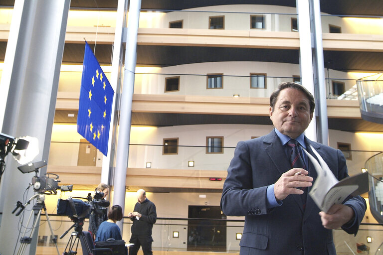 Photo 1: Andre LAIGNEL at the EP in Strasbourg