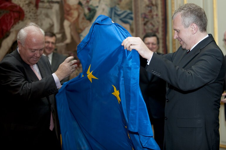 Foto 13: Opening ceremony of the Belgian Presidency of the EU hosted by His Majesty Albert II, King of Belgium Chateau de Laeken - Brussels