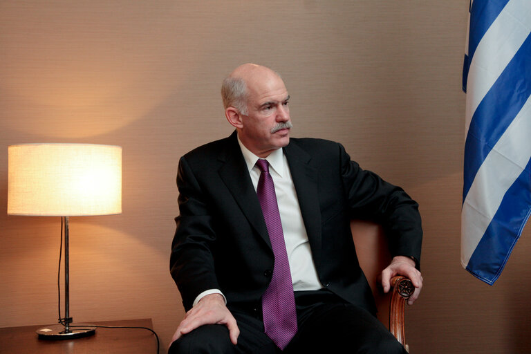 Fotogrāfija 2: Rencontre entre KLINZ et PAPANDREOU, PE, Bruxelles