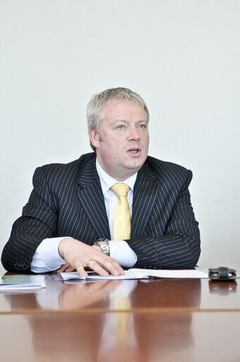 Photo 12 : Meeting with the Irish Minister Sean CONNICK and Pat the Cope GALLAGHER