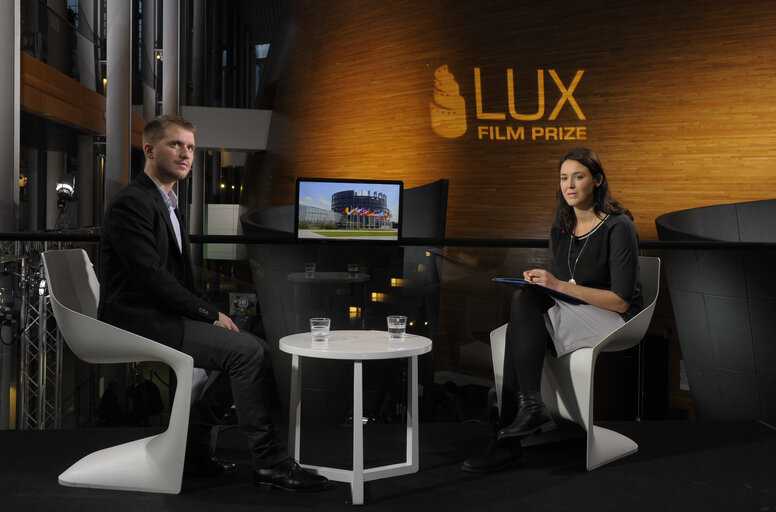 Photo 1: Interview of  Rok BICEK - LUX Prize candidate 2014