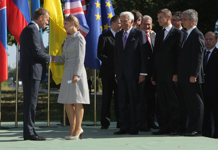 Poland marks the 70th anniversary of the outbreak of World War II by holding a ceremony