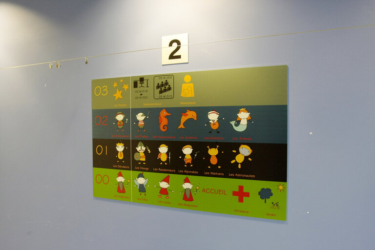 Valokuva 12: Illustration at the creche, day nursery of the EP in Brussels