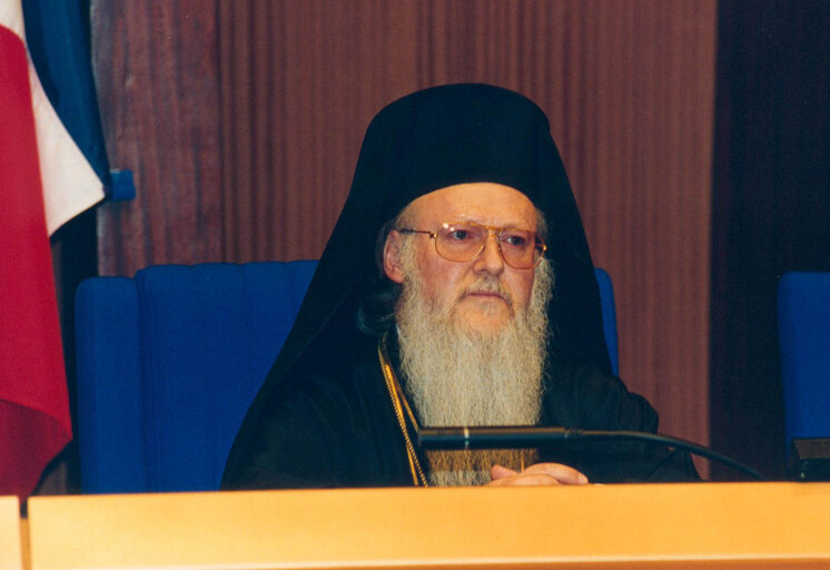 Fotografie 2: BARTHOLOMEW, Archbishop of Constantinople, New Rome and Ecumenical Patriarch visits European Parliament