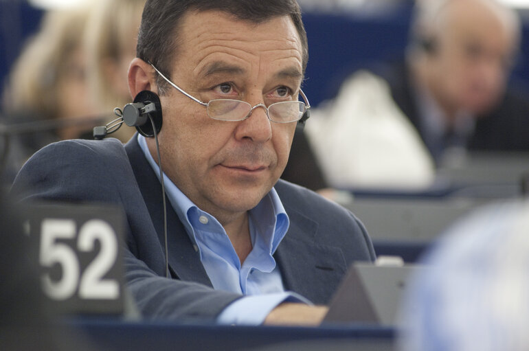 Guido MILANA Mep In the Strasbourg Hemicycle