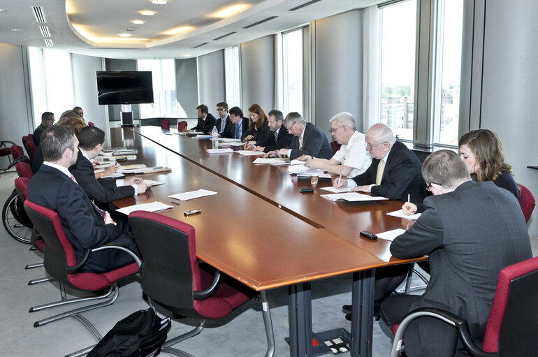 Photo 10 : Meeting with the Irish Minister Sean CONNICK and Pat the Cope GALLAGHER