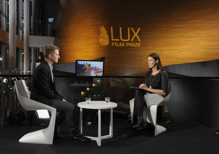 Photo 2: Interview of  Rok BICEK - LUX Prize candidate 2014