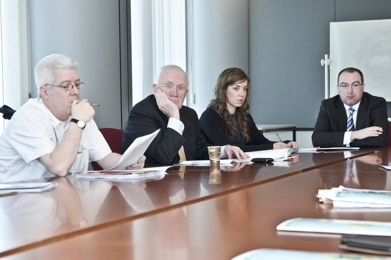 Photo 15 : Meeting with the Irish Minister Sean CONNICK and Pat the Cope GALLAGHER