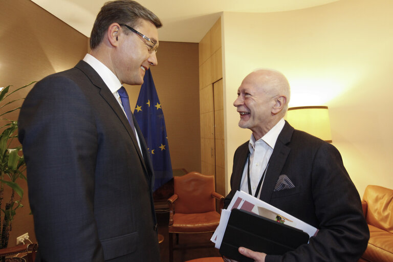 MEP meets Igor CORMAN speaker of the republic of MOLDOVA