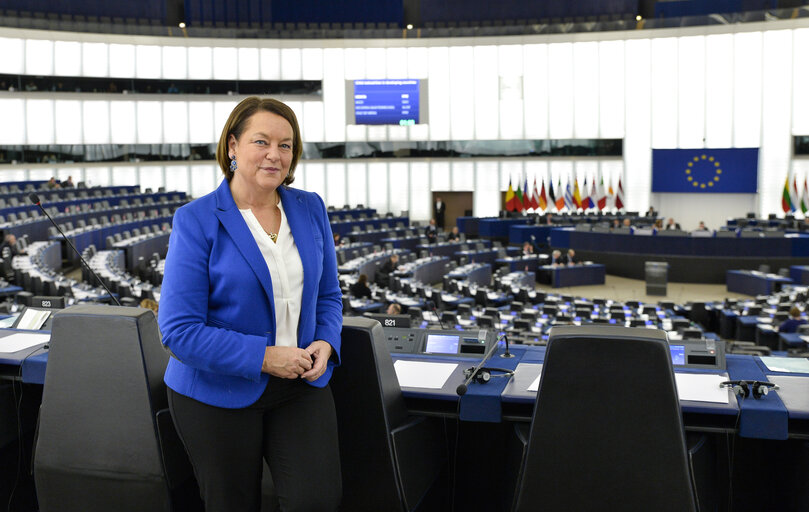 Nathalie GRIESBECK in European Parliament in Strasbourg