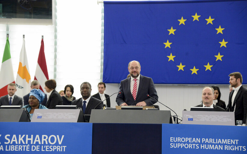 Valokuva 18: Sakharov Prize 2014 award ceremony in plenary presided by EP President