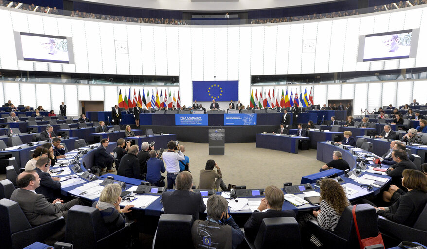 Valokuva 22: Sakharov Prize 2014 award ceremony in plenary presided by EP President