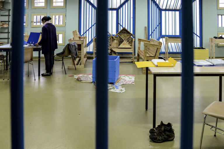 Strasbourg detention centre. Professional training for inmates.