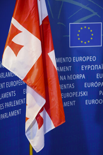 Fotografie 14: Official visit of the Prime Minister of Georgia to the European Parliament in Brussels