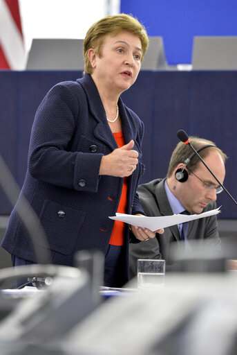 Fotografie 26: Plenary session week 51 2014 in Strasbourg - Joint debate - Budgets 2014 and 2015