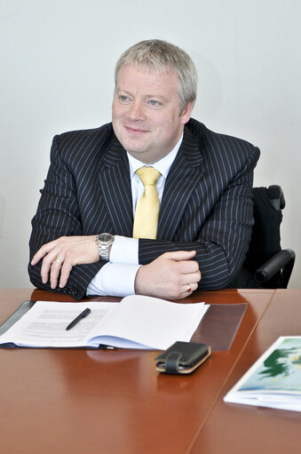 Photo 7 : Meeting with the Irish Minister Sean CONNICK and Pat the Cope GALLAGHER