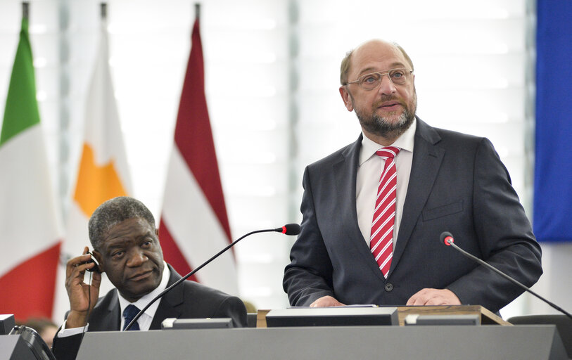 Valokuva 27: Sakharov Prize 2014 award ceremony in plenary presided by EP President