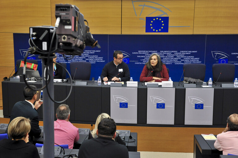 Press conference of Sofia SAKORAFA