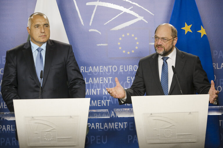 Φωτογραφία 8: Martin SCHULZ - EP President meets with Boyko BORISSOV, Prime Minister of Bulgaria