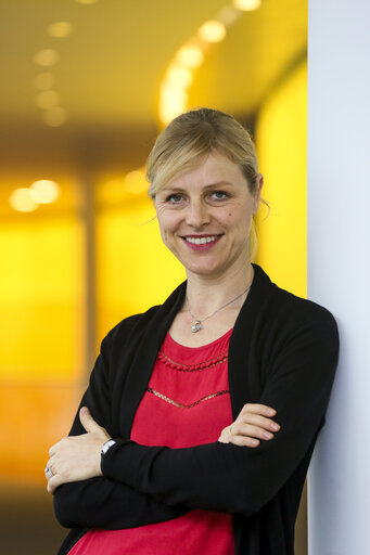 Valokuva 1: MEP Alessia MOSCA at the European Parliament in Brussels