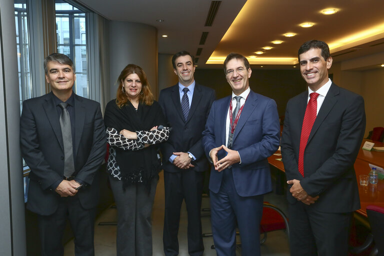 Photo 3: Study visit of High level officials from the Brazilian Congress - welcome by Mr Freddy Drexler, The Jurisconsult