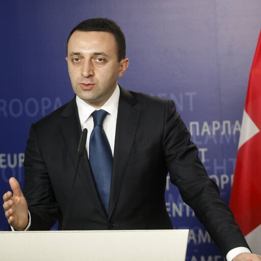 Fotagrafa 1: EP President meets with the Prime Minister of Georgia Irakli GARIBASHVILI