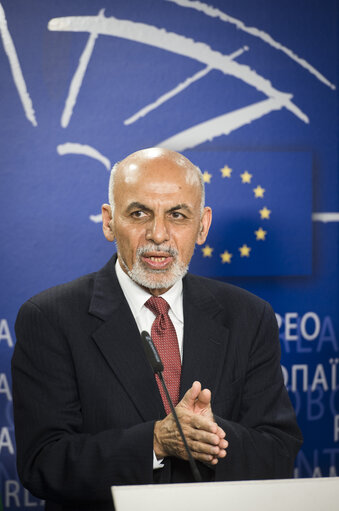 Press conference following the EP President meeting with the President of Afghanistan