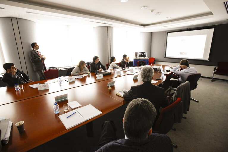 Fotografia 3: Study visit of High level officials from the Brazilian Congress - Meeting with the Director General of DG ITEC