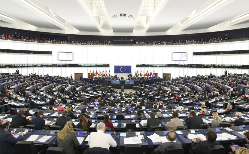 Valokuva 2: Sakharov Prize 2014 award ceremony in plenary presided by EP President