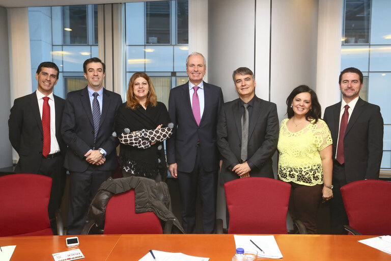 Photo 6: Study visit of High level officials from the Brazilian Congress - welcome by Mr Freddy Drexler, The Jurisconsult