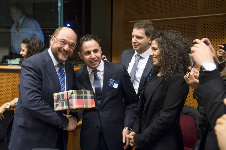 Martin SCHULZ - EP President participates in round table discussion: Forum for young leaders from Middle East
