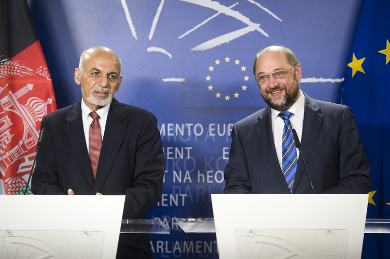 Press conference following the EP President meeting with the President of Afghanistan