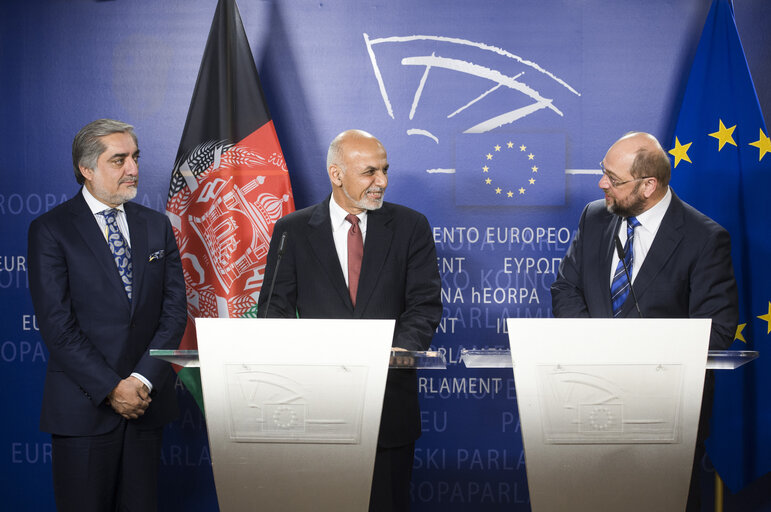 Press conference following the EP President meeting with the President and with the  Chief Executive Officer of Afghanistan.