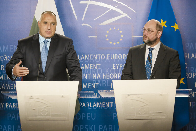 Φωτογραφία 7: Martin SCHULZ - EP President meets with Boyko BORISSOV, Prime Minister of Bulgaria